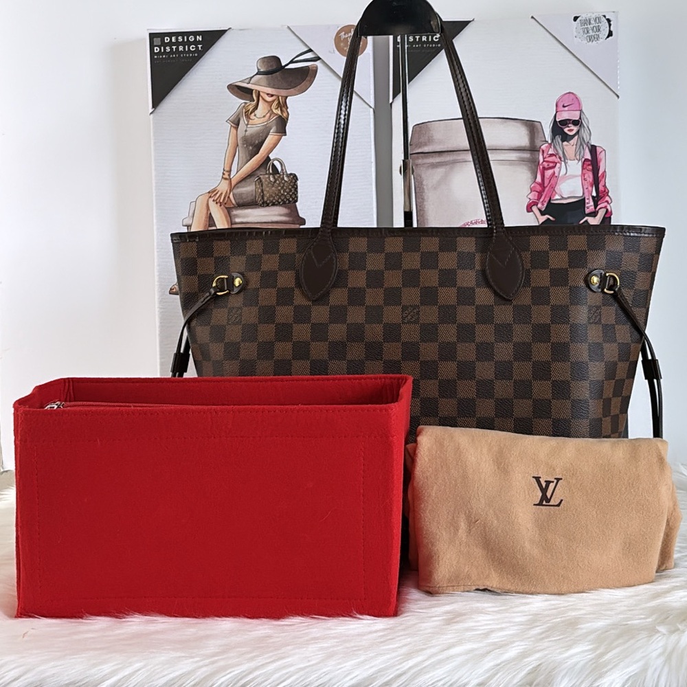 💃Authentic Louis Vuitton Damier Neverfull MM Shoulder Tote Bag - Picture 13 of 15